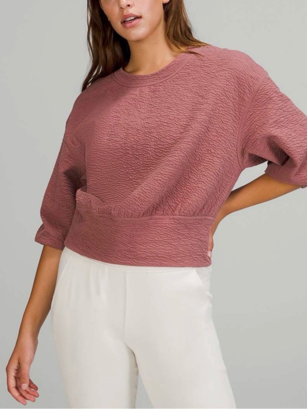 Lululemon textured crewneck